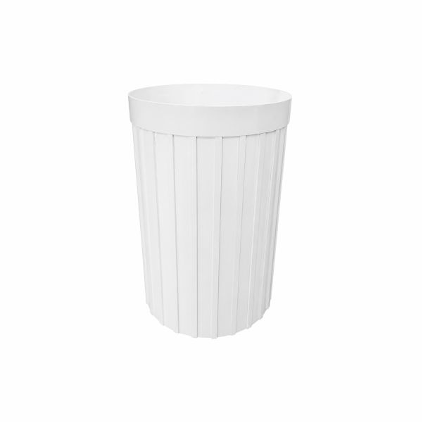 Cilindro Branco Ripado M 